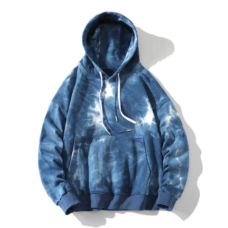 Camouflage Tie-dye Hooded Sweater Men's