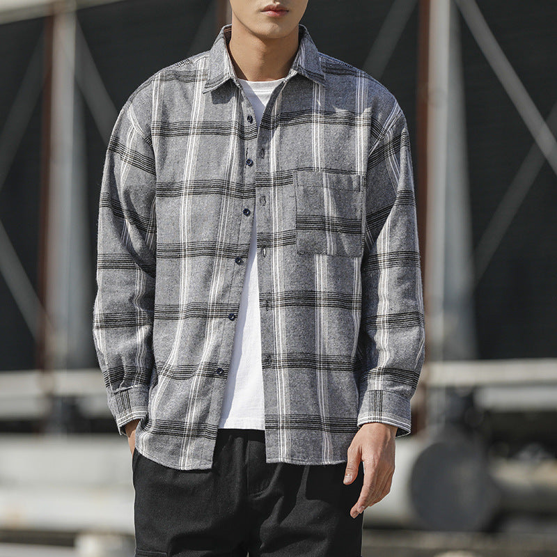 Men Plaid Shirt