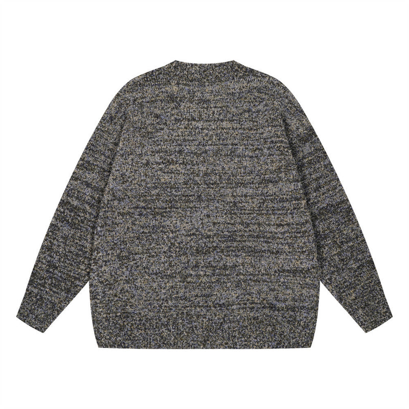 Jacquard Round Neck long sleeve Sweater For Men