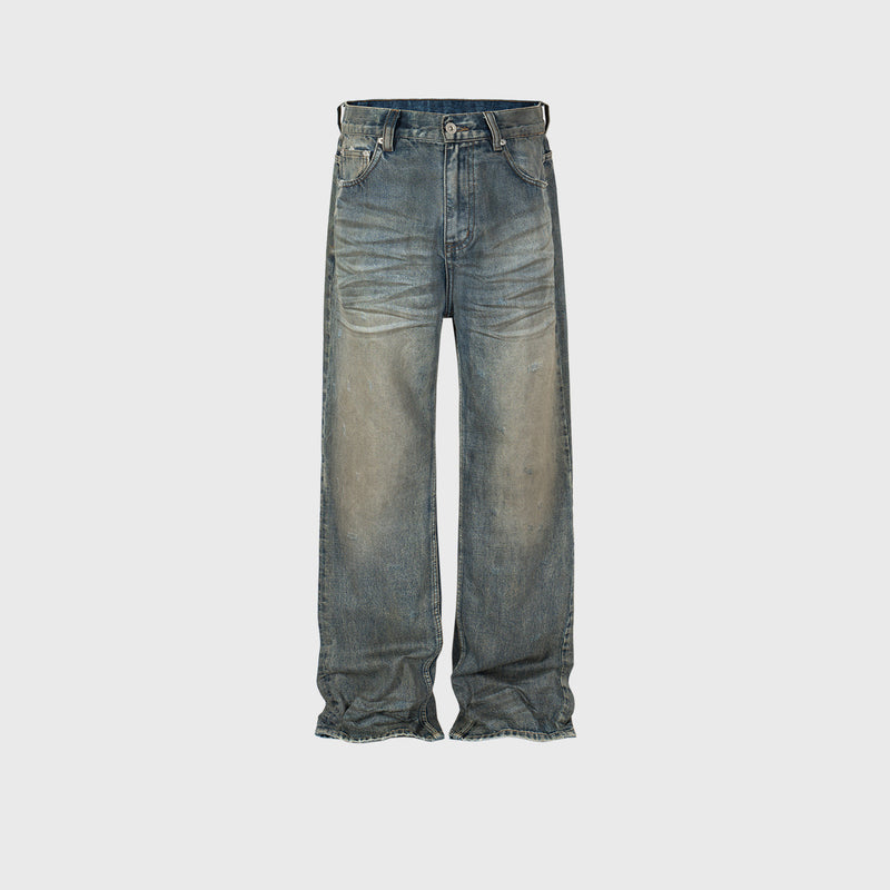 Men's Washed High Street Jeans