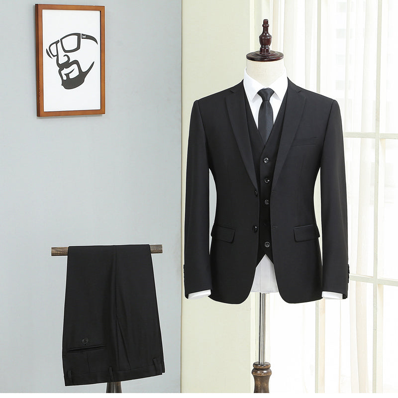 Men's Three-piece Slim Autumn Casual Suit