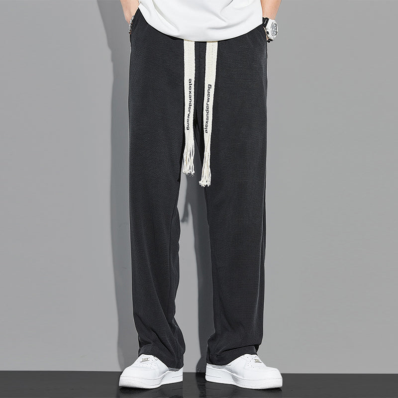 Japanese Simple Versatile Sports Wide Leg Pants