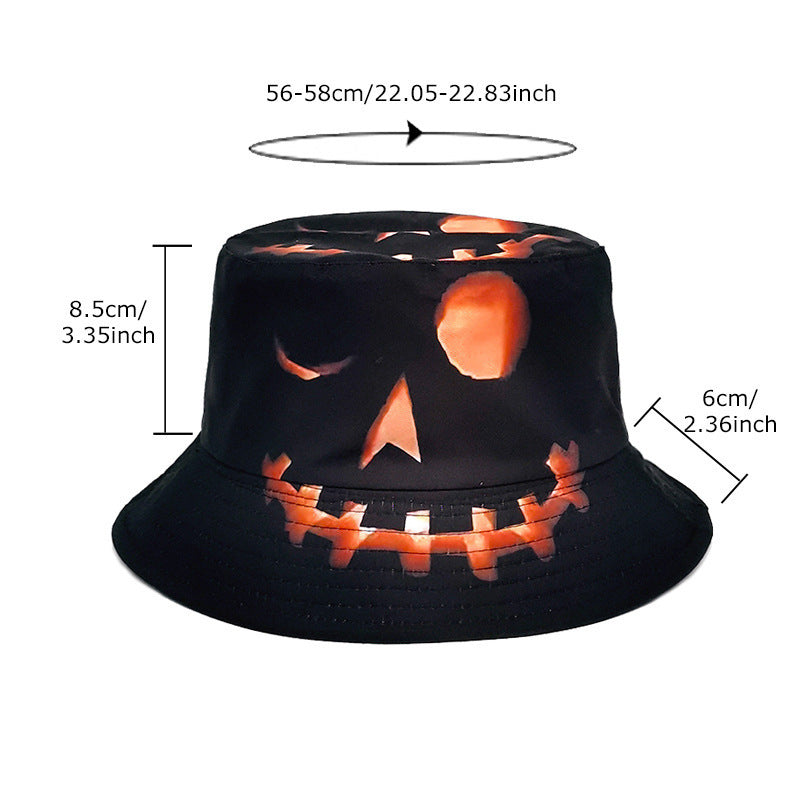 Halloween Hats Creative Cartoon Pumpkin Grimace Printed hat