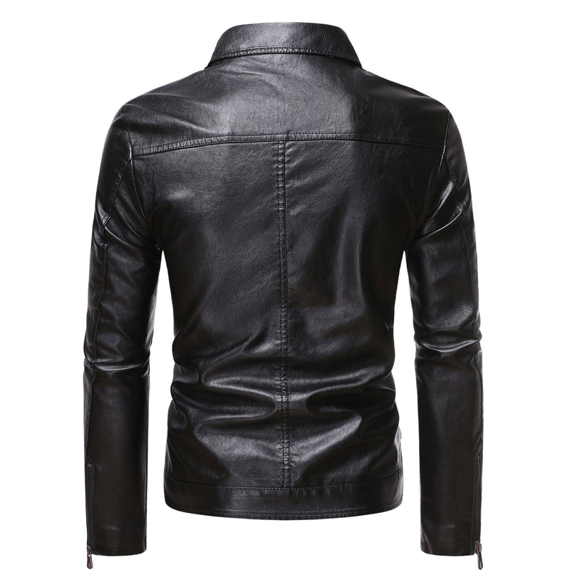 Men's Casual Slim-fit Leather jacket