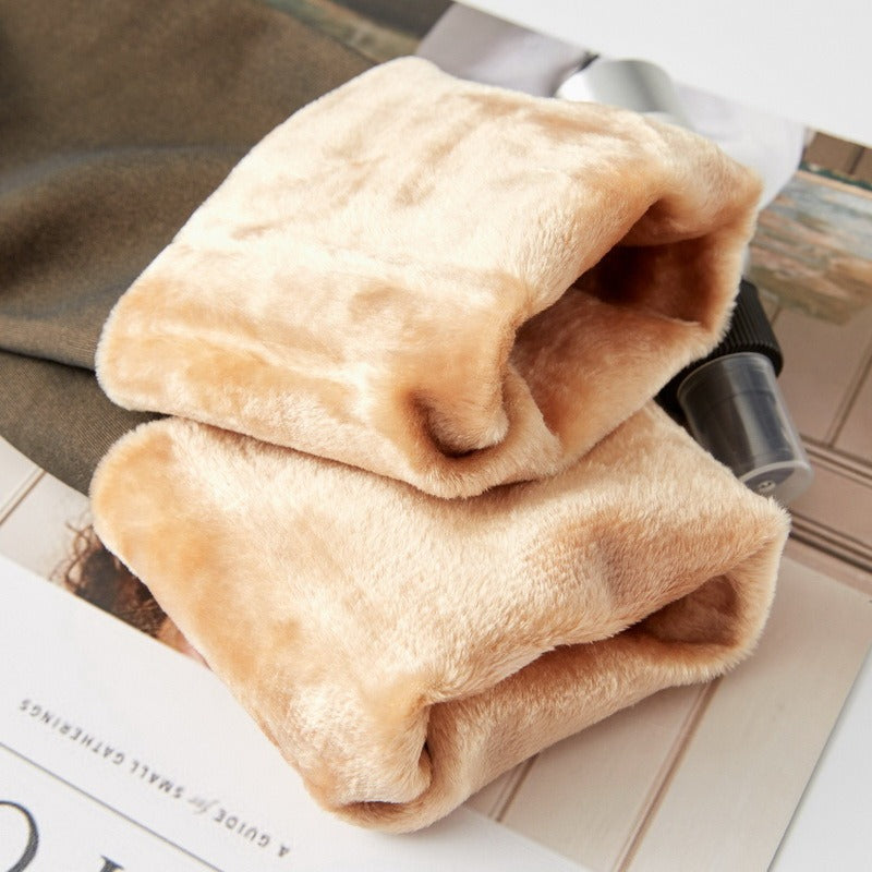 Leggings translúcidos Medias forradas de lana Otoño e invierno Pantimedias de lana cálidas Mujeres