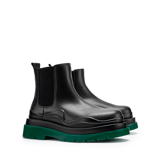 Green Bottom Martin Boots High-top Winter Plus Velvet Retro Thick Bottom boots