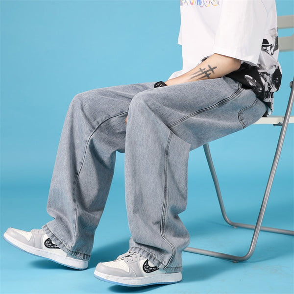 Summer Casual Trousers Hip Hop Cargo Denim Pants With Zipper