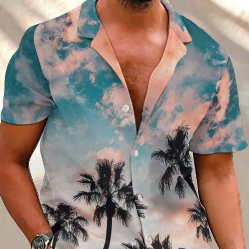 Men's Printed Stylish Beach Casual Shirt