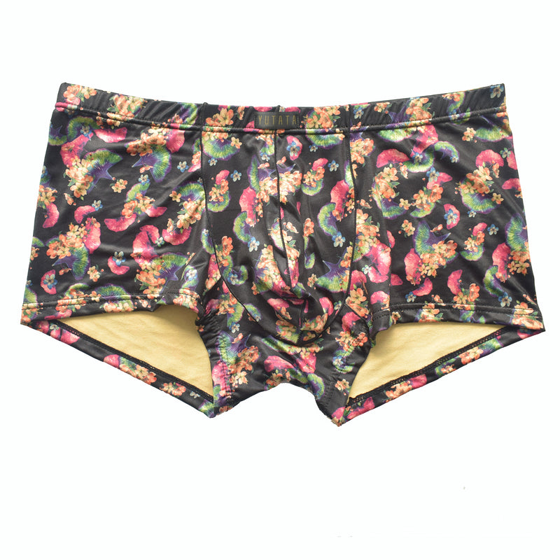 Boxers de hombre de gran tamaño con estampado de hojas de Gingko