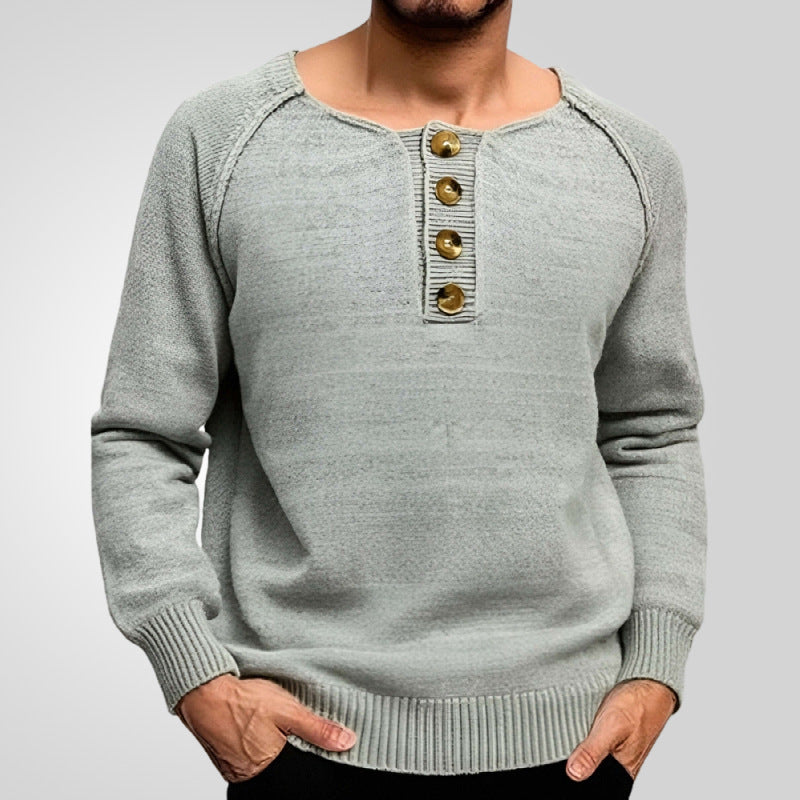 Solid Color Long Sleeve Base Lightweight Sweater