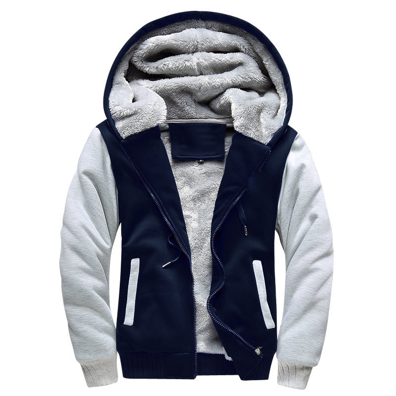 Street  Hooded Jacket Plus Size Men's Cotton Coat