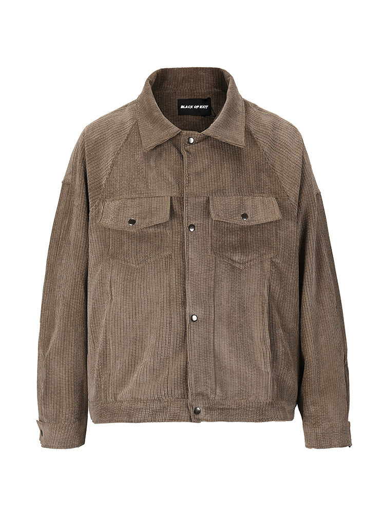 Retro Washed And Old Corduroy Jacket men