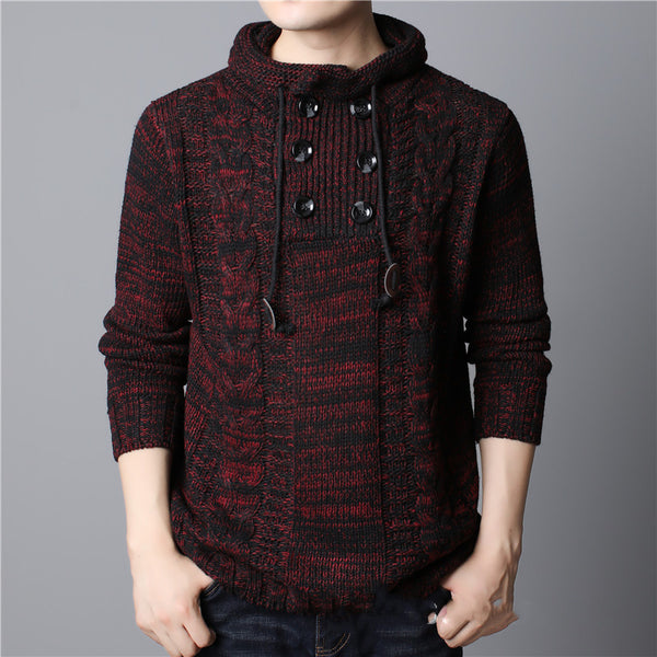 Men's Long-sleeved Thickened Hooded Sweater