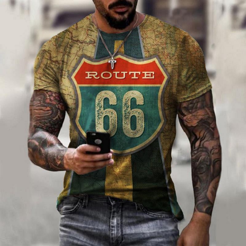 Retro Short Sleeve t-shirt Men