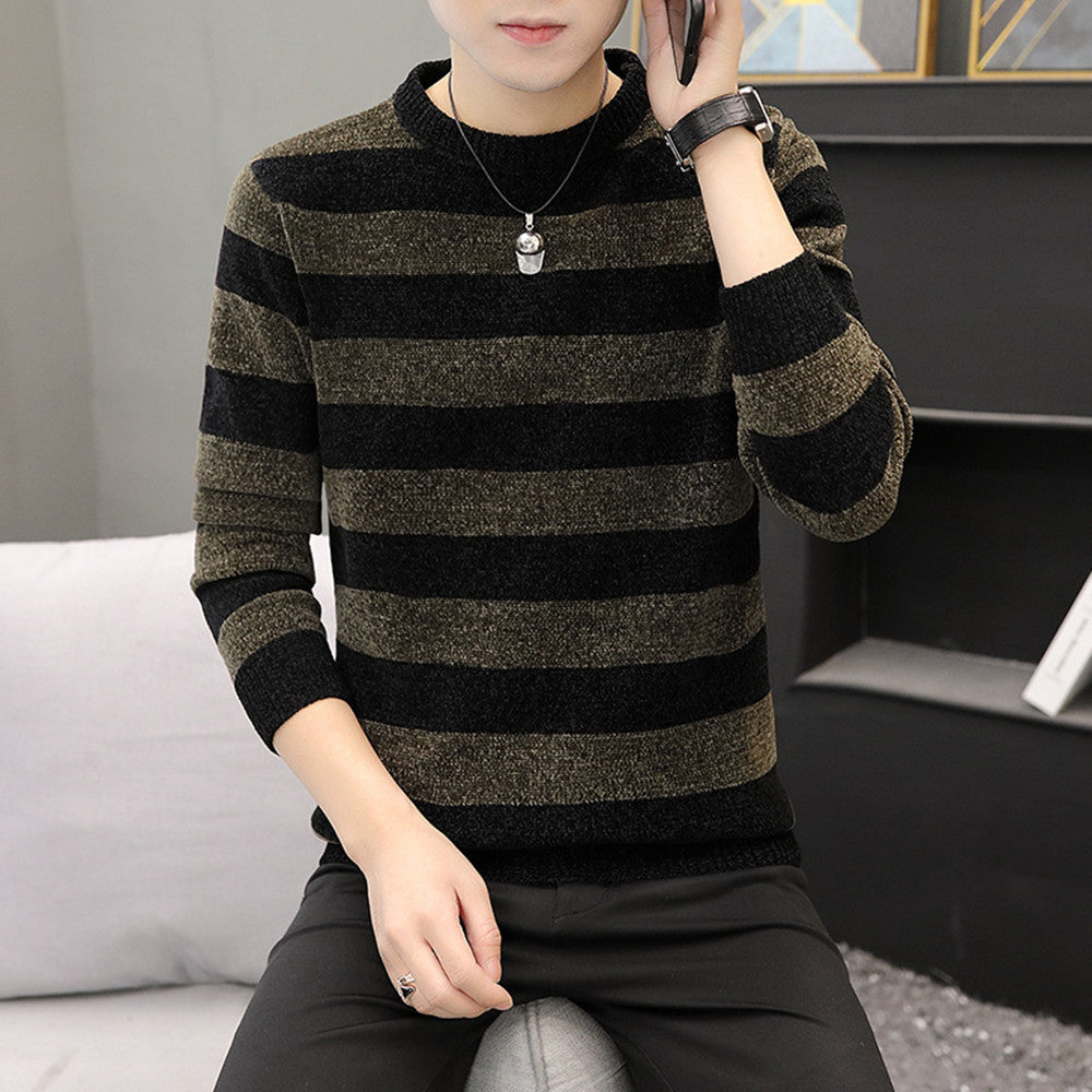 Men's Chenille Crew Neck Sweater Youth