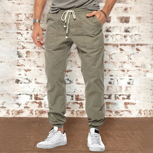 Men's Casual Loose Trousers With Waistband