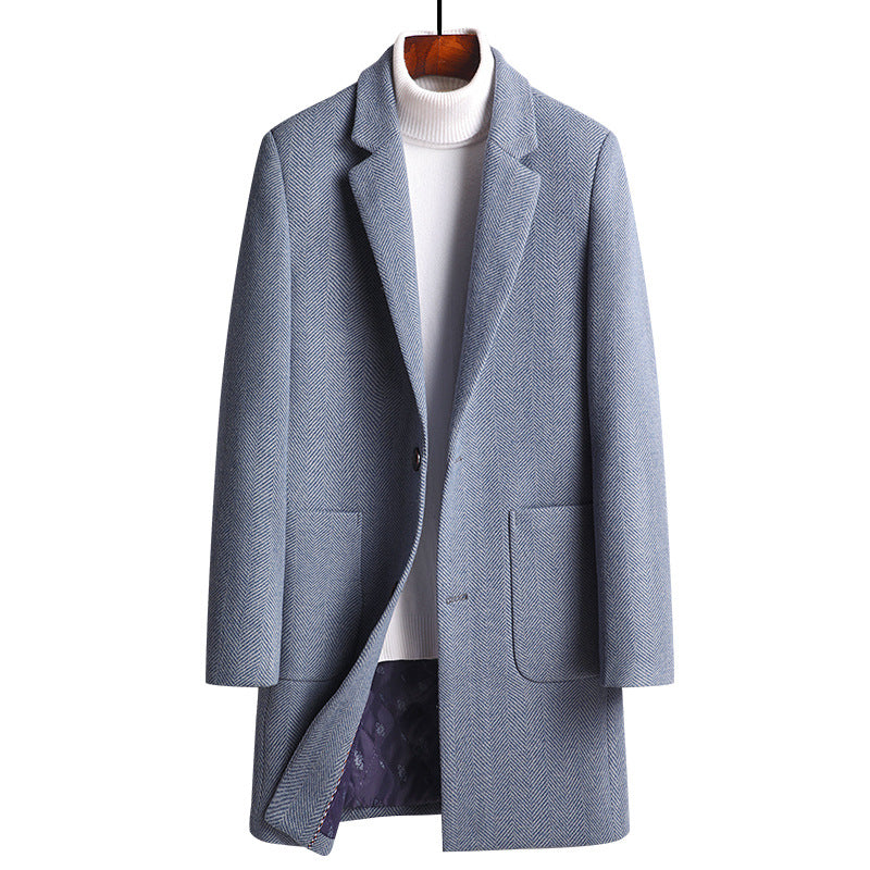 Thick Woolen trench Coat