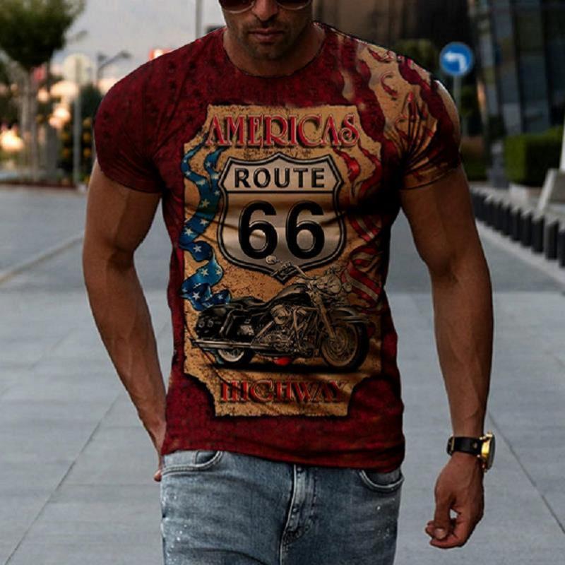 Retro Short Sleeve t-shirt Men