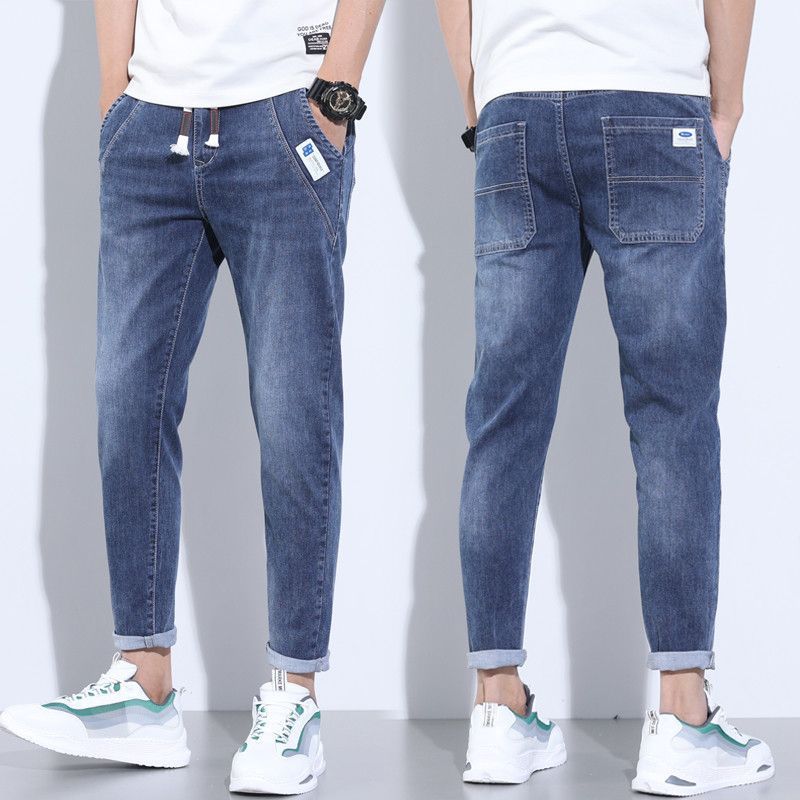 Denim Stretch Casual Men's Trousers