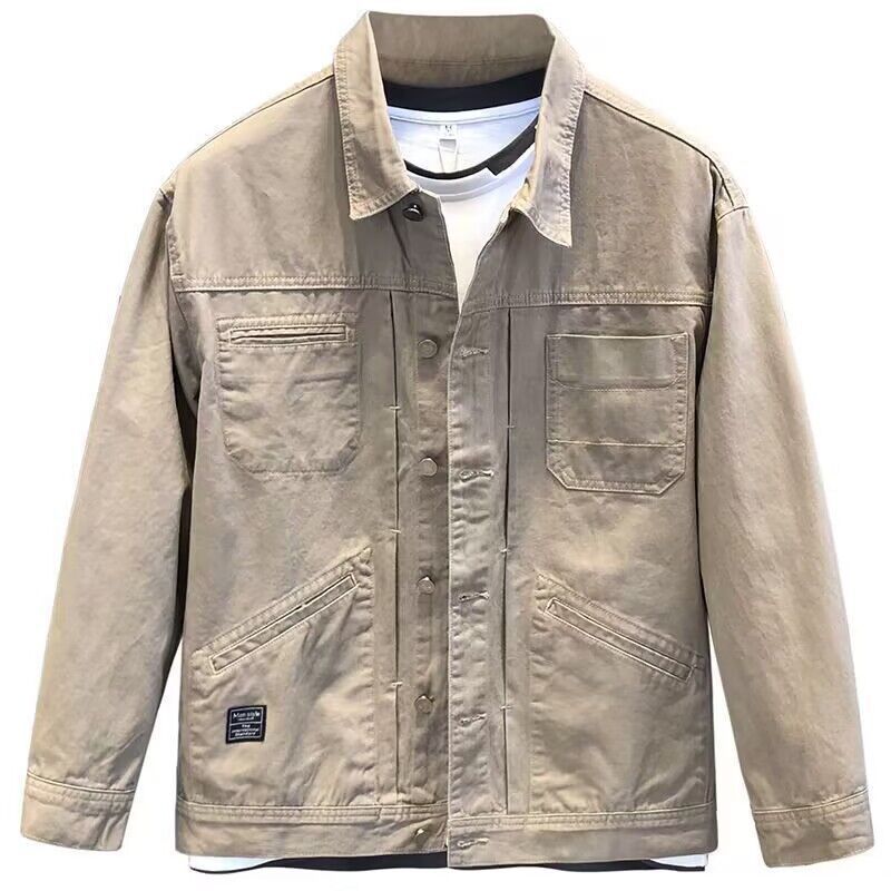 Spring And Autumn Leisure Short Denim Coat Men's Business Shirt Jacket