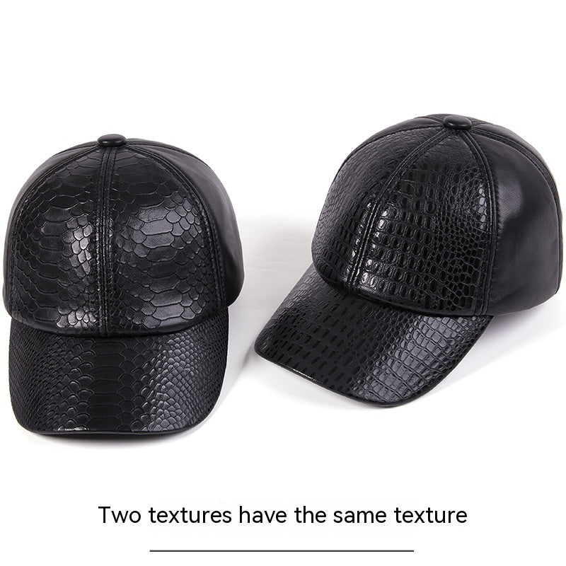 Autumn And Winter High-end Leisure Leather Hat