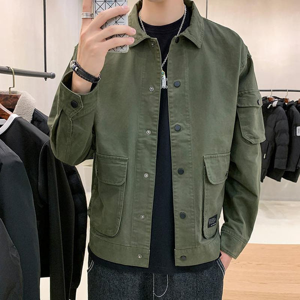 Men's Casual Autumn Tooling Jacket Men