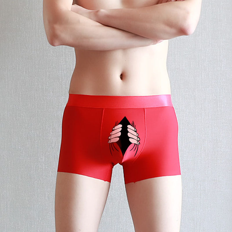 Summer Ice Silk Creative Men's Underwear