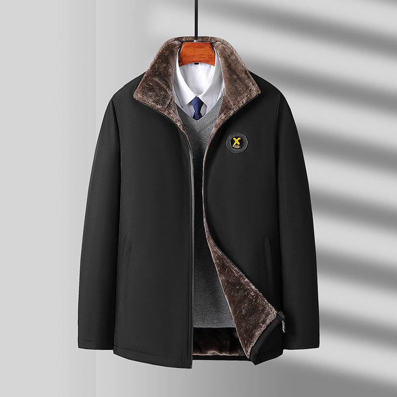 Casual Coat Plush Cotton Jacket For Men