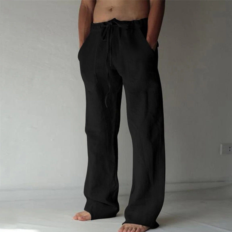 Fashionable Thin Linen Casual Pants