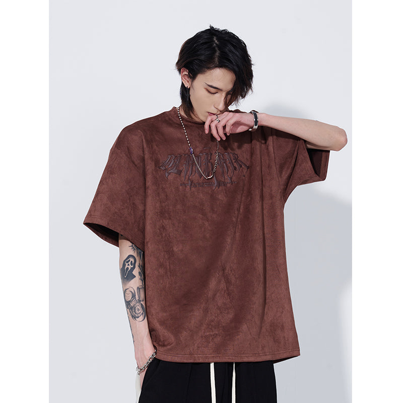 Suede Short-sleeved T-shirt Men's