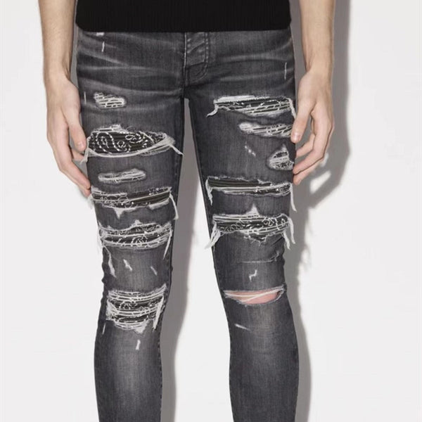 High Street Hipster Grey Old Wash Jeans