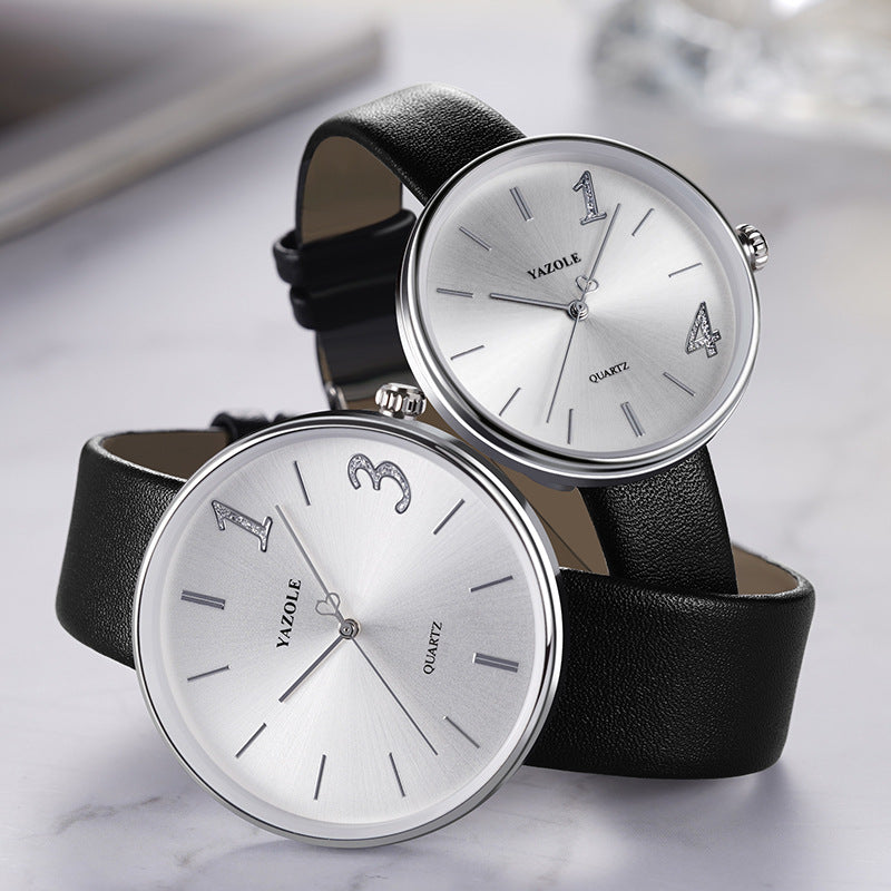 Fashionable Men And Women Couple Waterproof Watch