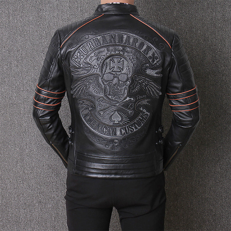 Harley Genuine Leather Men's Motorcycle Riding Slim Fit jacket