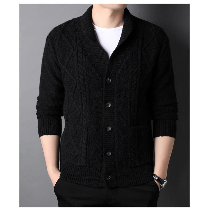 Cardigan Tide Brand Long Sleeved Knitted Jacket Men