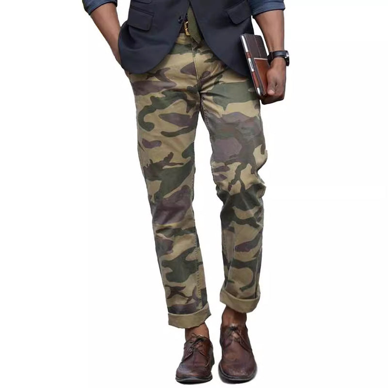 Men's Plaid Camouflage Trousers