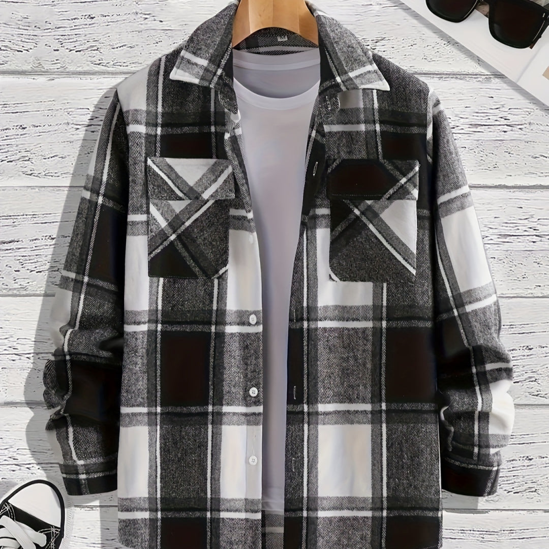 Men's Versatile Casual Plaid Shirt