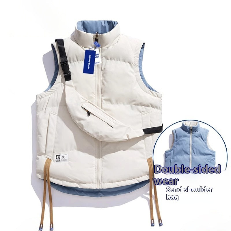 Gilet in cotone bifacciale per uomo e donna