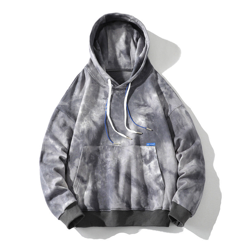 Camouflage Tie-dye Hooded Sweater Men's