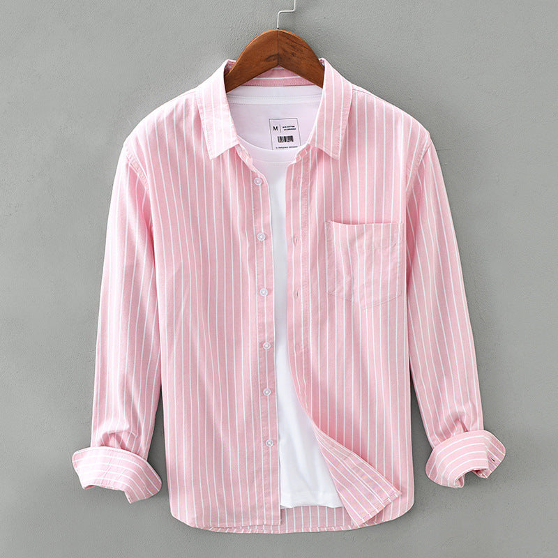 Oxford Long Sleeve Lapel Shirt