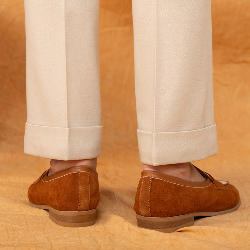 Nice Suede Contrast Belgian Loafer