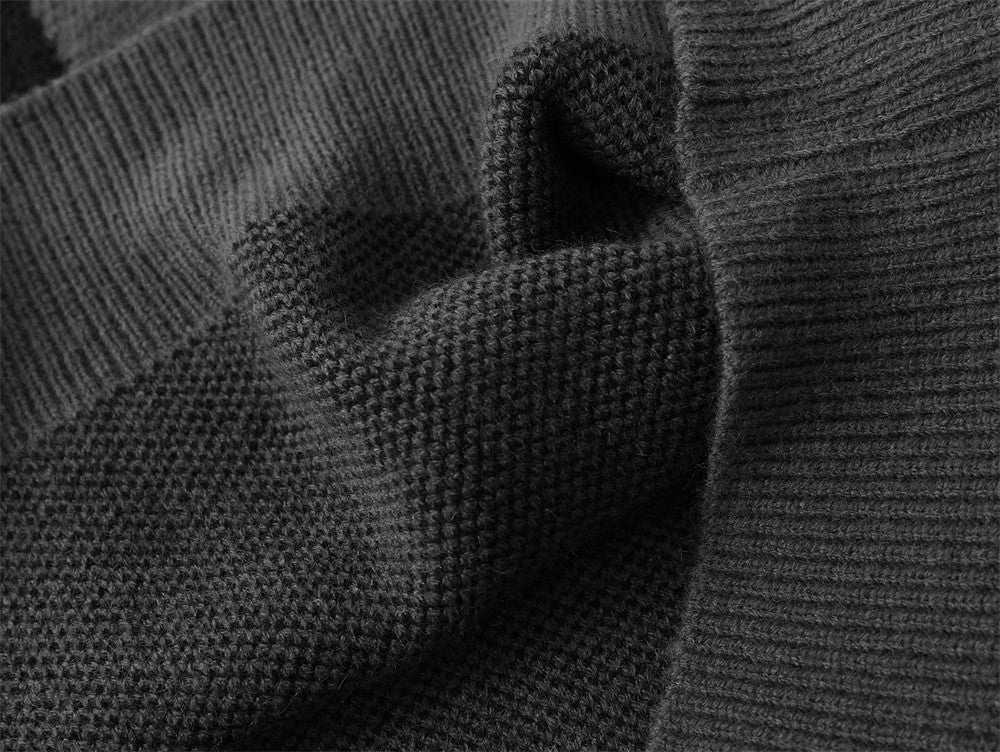 Maglione girocollo largo in jacquard da uomo