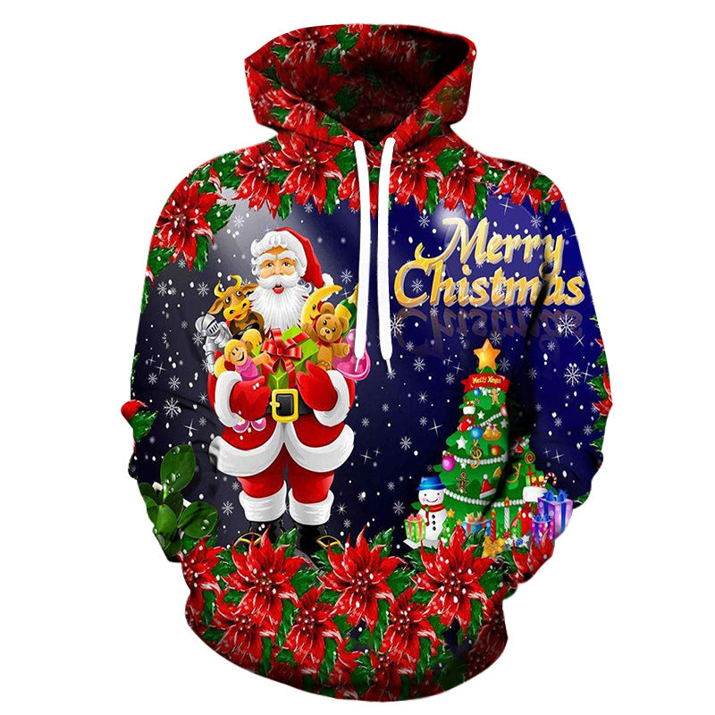 Merry Christmas Printing Pullover hoodie