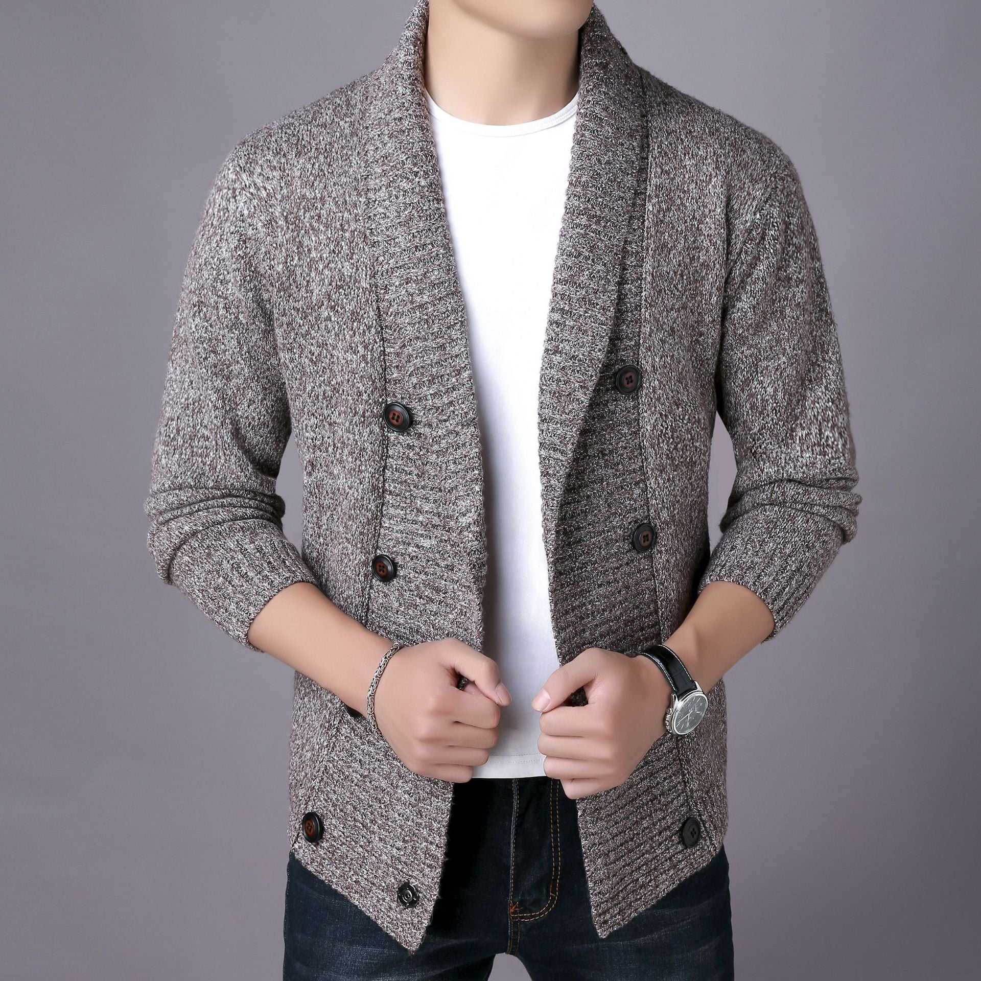 Youth Double Breasted Cardigan Sweater