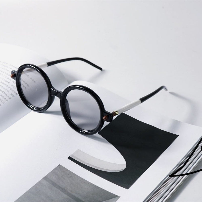 Retro Round Myopia Frame Personality sunglasses