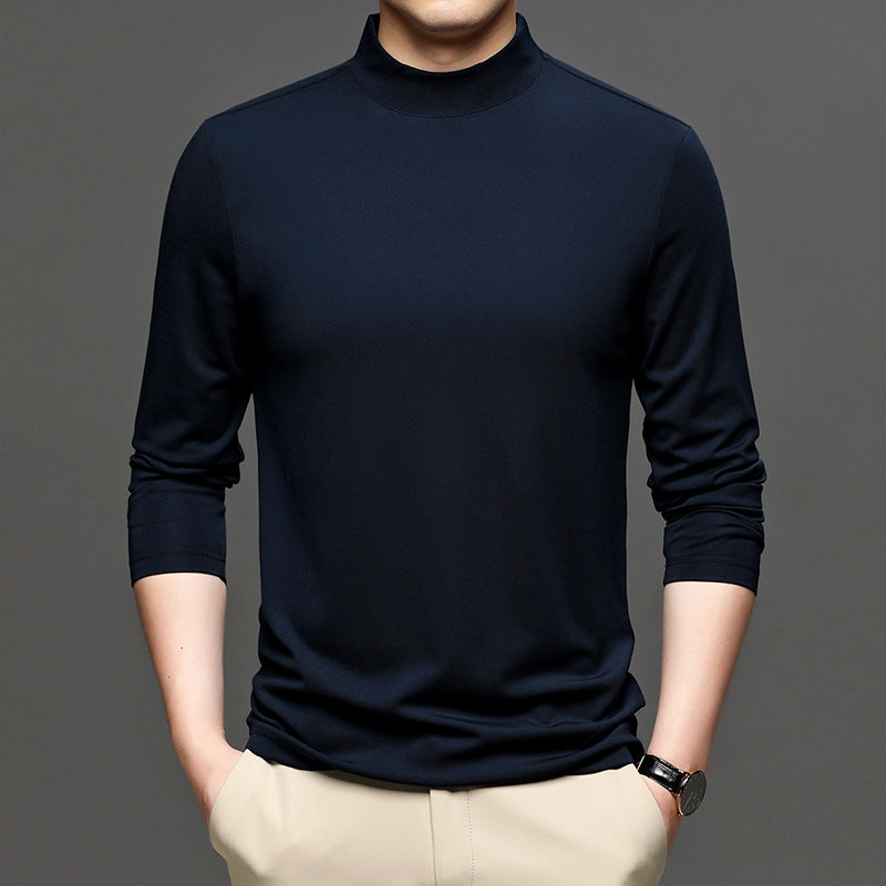 Half-high Collar Long Sleeves turtleneck t-shirt