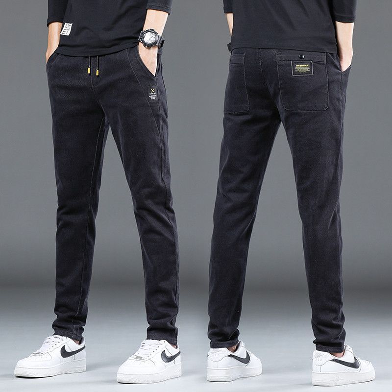 Denim Stretch Casual Men's Trousers