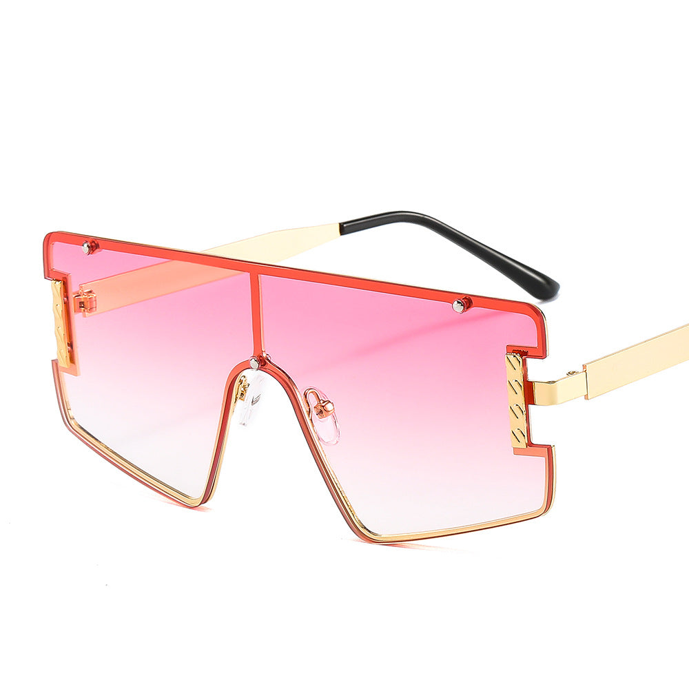 Goggle PC Gradients Lens Golden Frame Brand Designer High-End Sun Glasses