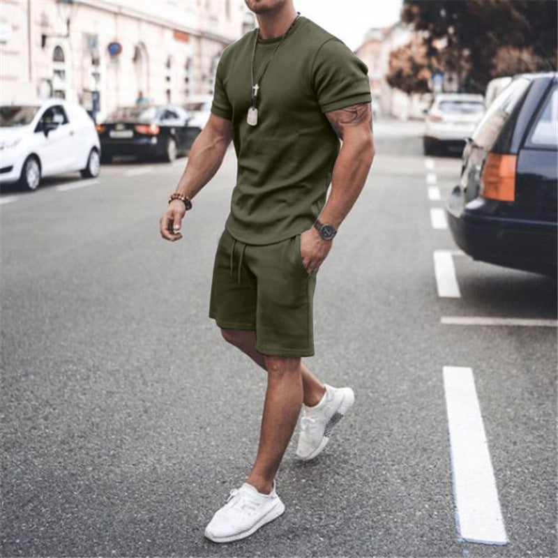 European And American Men's Sweater Casual Sports JumpSuit