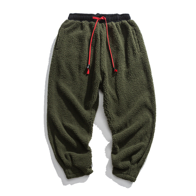 Men's Loose Warm Thick Lamb Wool Pants