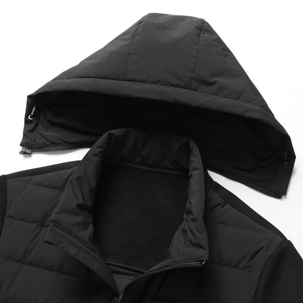 Hooded White Duck Warm Down Jacket